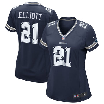 Ezekiel Elliott Dallas Cowboys navy Game jersey