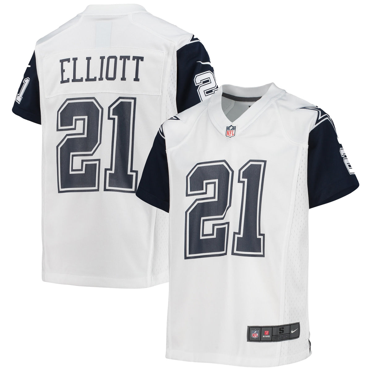 Ezekiel Elliott Dallas Cowboys white Alternate jersey