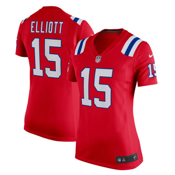 Ezekiel Elliott New England Patriots red Game jersey
