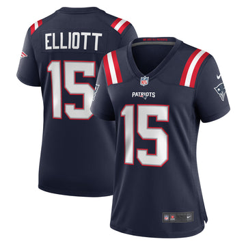 Ezekiel Elliott New England Patriots navy Game jersey