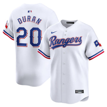 Ezequiel Duran Texas Rangers white Limited jersey