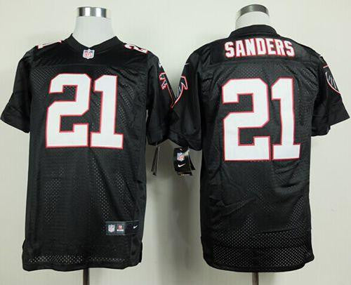 Deion Sanders Atlanta Falcons black Elite jersey
