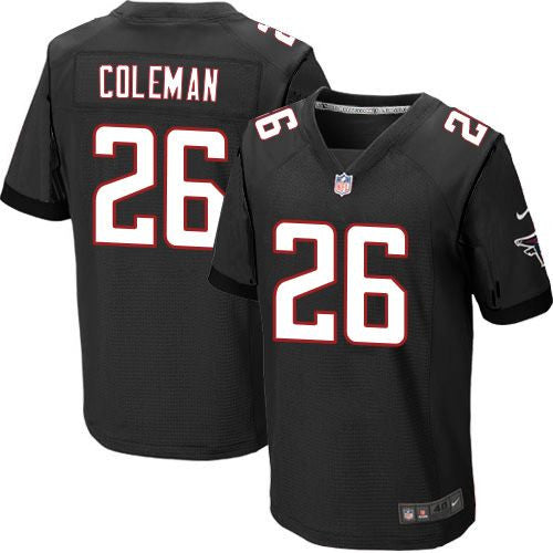 Tevin Coleman Atlanta Falcons black Elite jersey