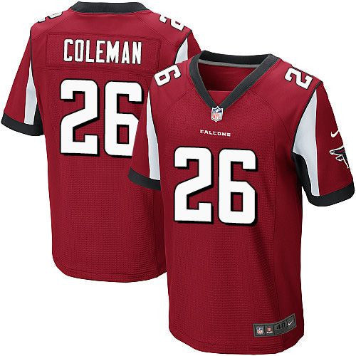 Tevin Coleman Atlanta Falcons red Elite jersey
