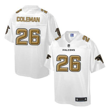 Tevin Coleman Atlanta Falcons white Pro Line jersey
