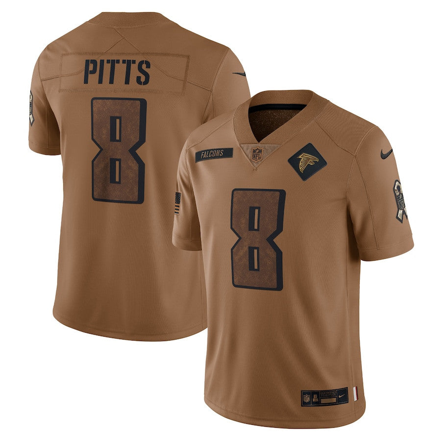 Kyle Pitts Atlanta Falcons brown Salute To Service jersey