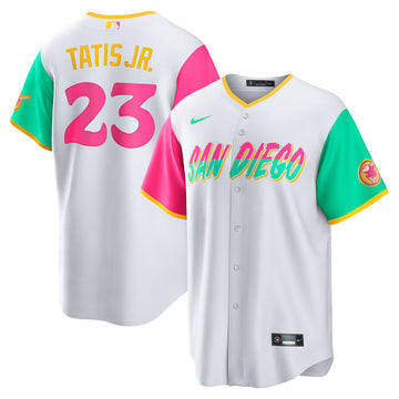 Fernando Tatis Jr San Diego Padres white City Connect jersey