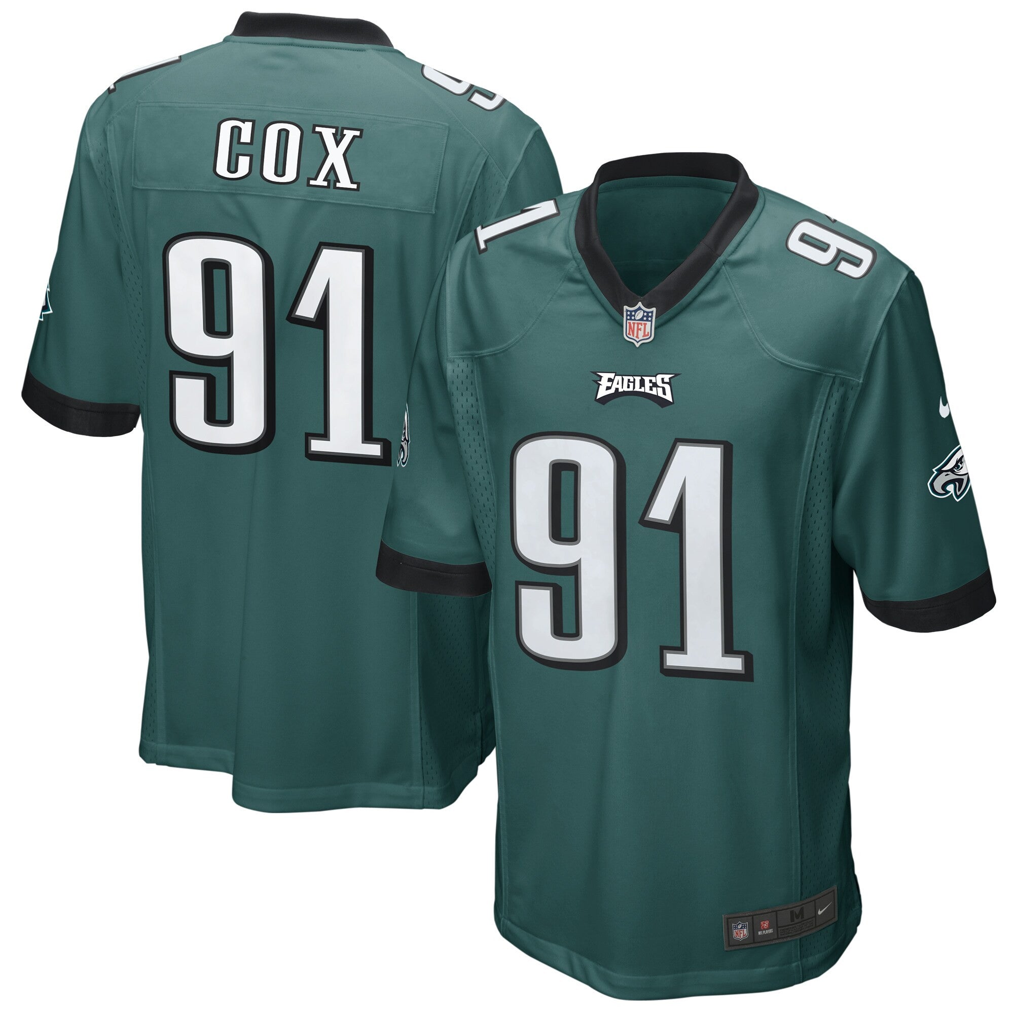 Fletcher Cox Philadelphia Eagles green jersey