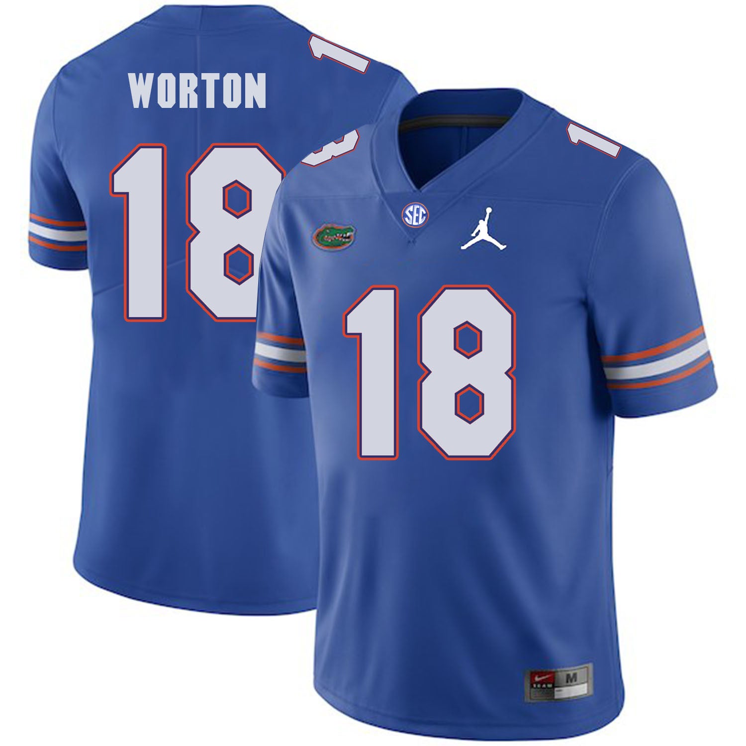 C.J. Worton Florida Gators blue jersey
