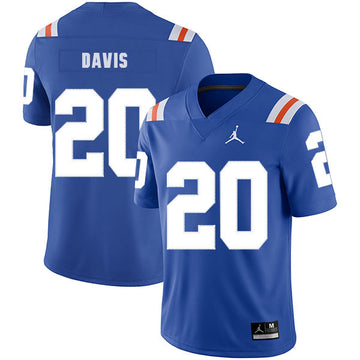Malik Davis Florida Gators blue Throwback jersey