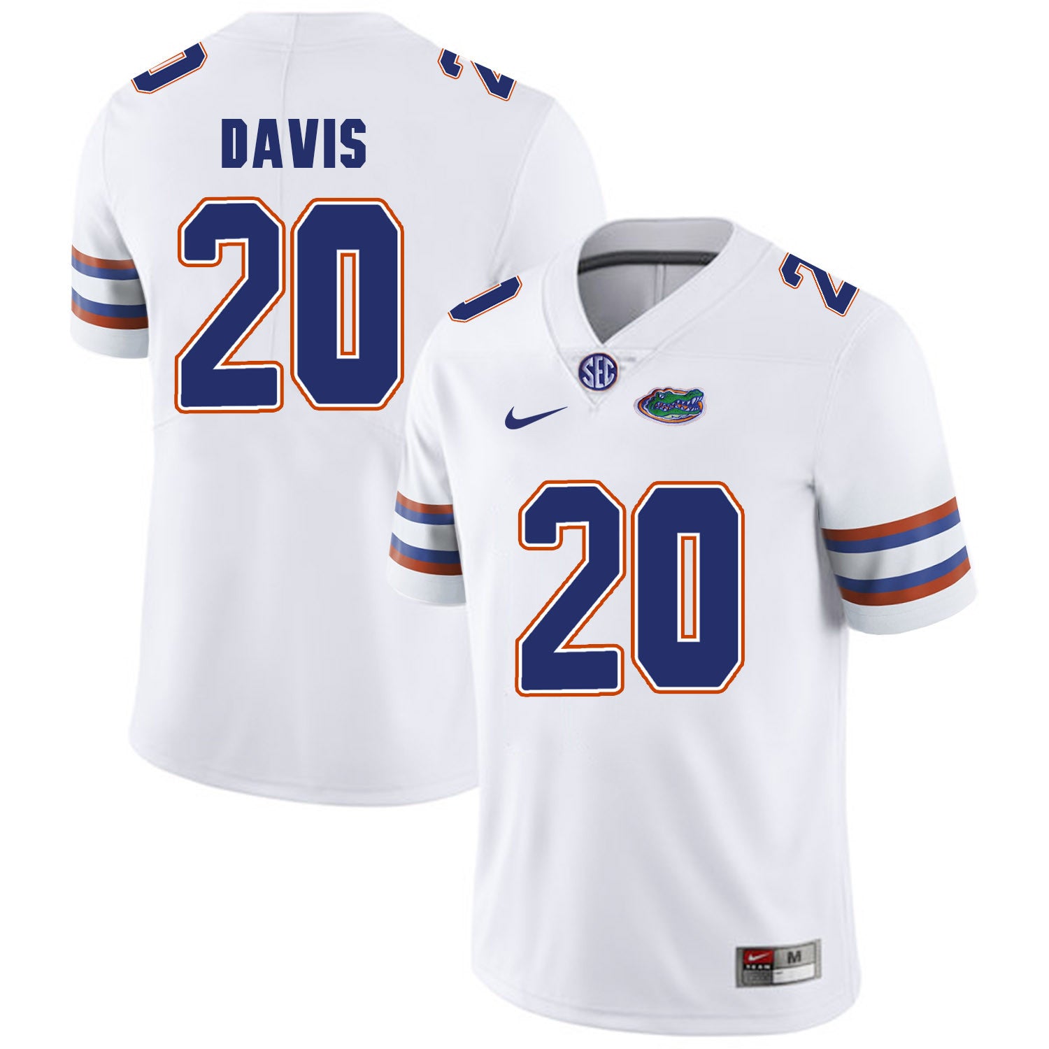 Malik Davis Florida Gators white jersey