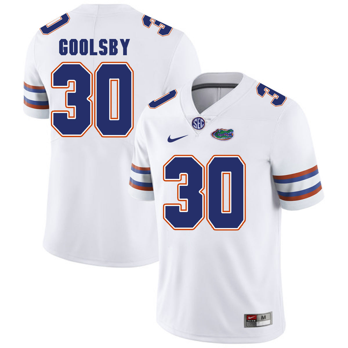 DeAndre Goolsby Florida Gators white jersey