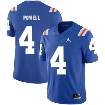 Brandon Powell Florida Gators blue Throwback jersey