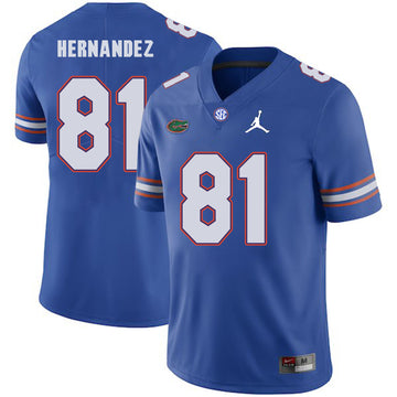 Aaron Hernandez Florida Gators blue jersey