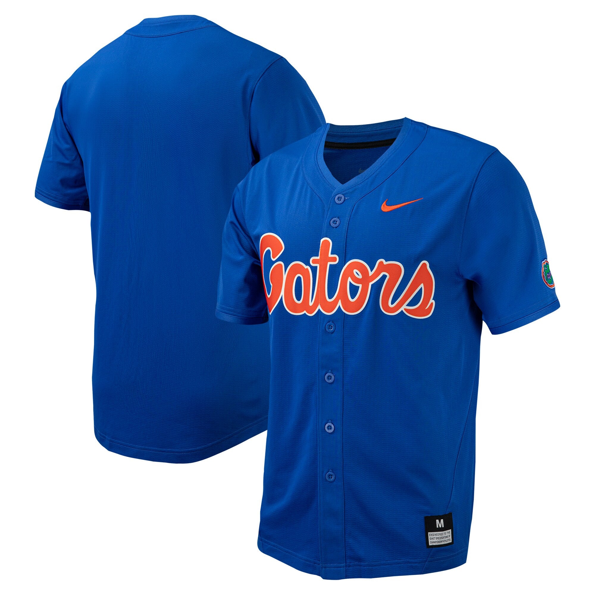 Full-button Florida Gators royal jersey