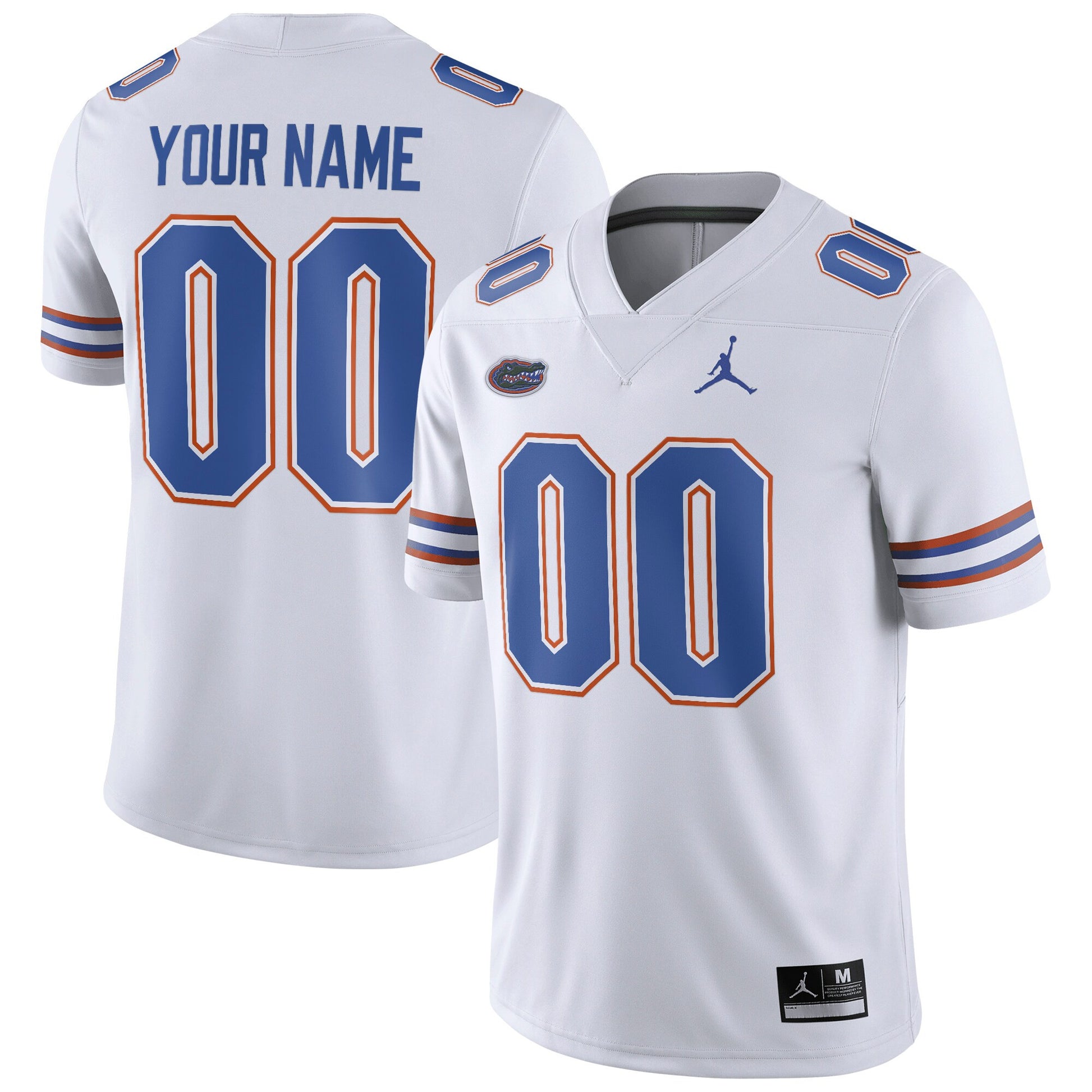 Custom Florida Gators white jersey