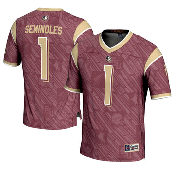 Garnet Highlight Print Florida State Seminoles Fashion jersey