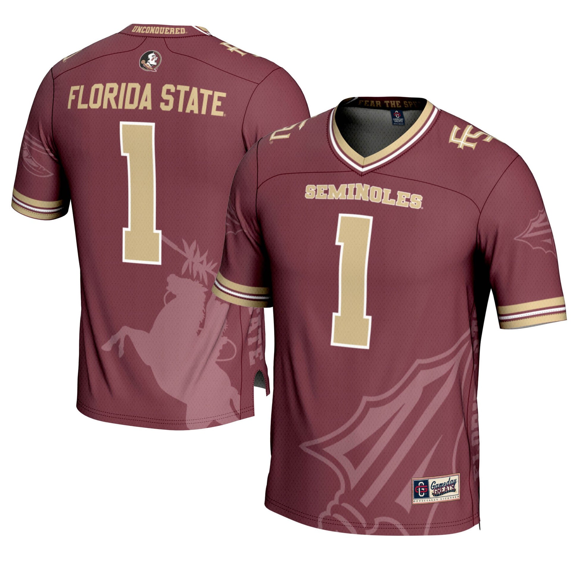 Garnet Print Florida State Seminoles Fashion jersey