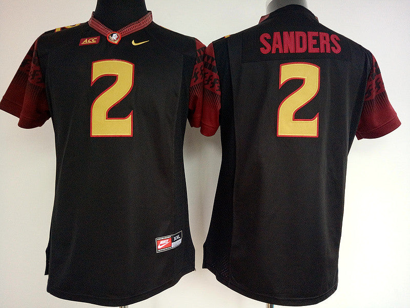 Deion Sanders Florida State Seminoles black jersey