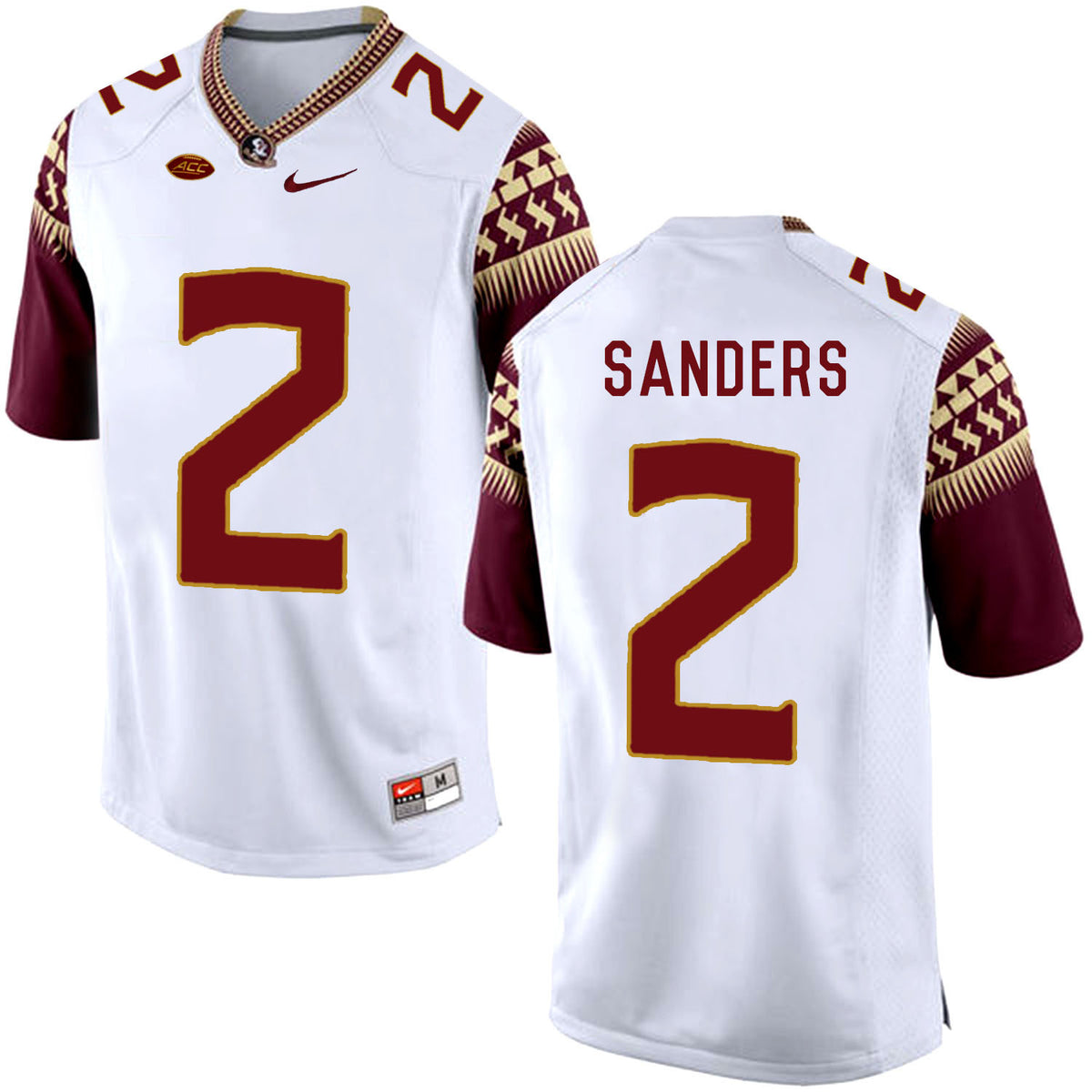 Deion Sanders Florida State Seminoles white jersey