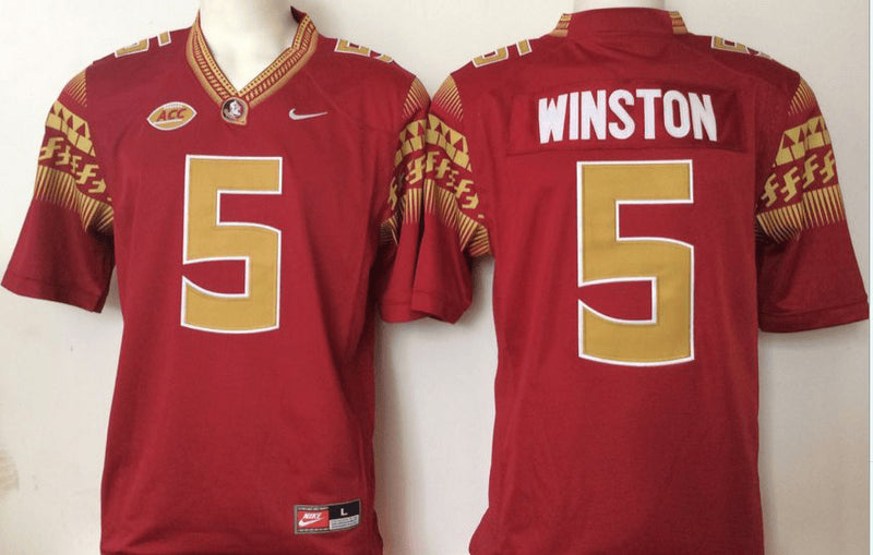 Jameis Winston Florida State Seminoles red jersey