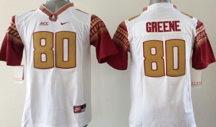 Greene Florida State Seminoles white jersey