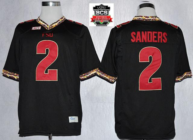 Fsu Deion Sanders Florida State Seminoles black jersey