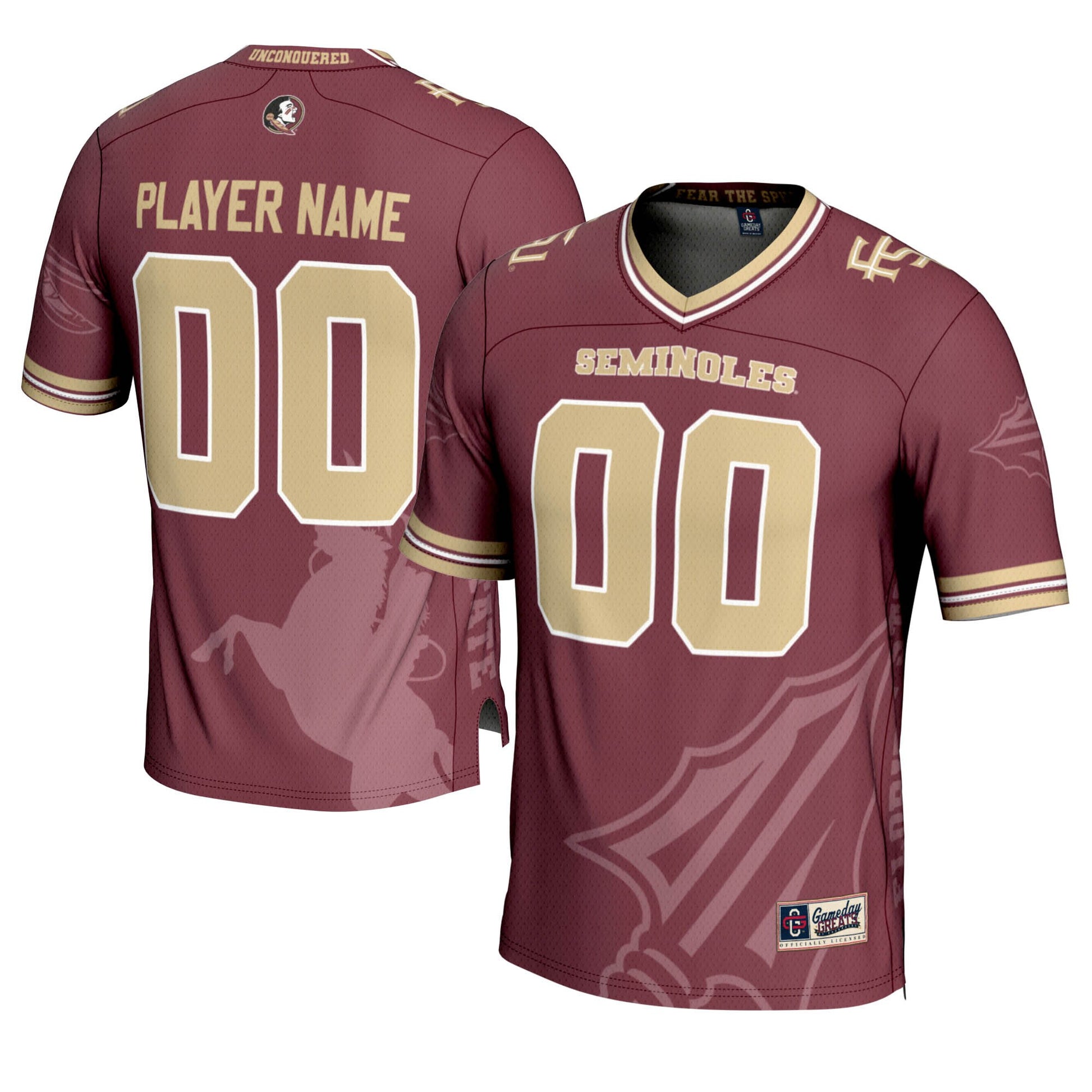 Print Garnet Florida State Seminoles jersey