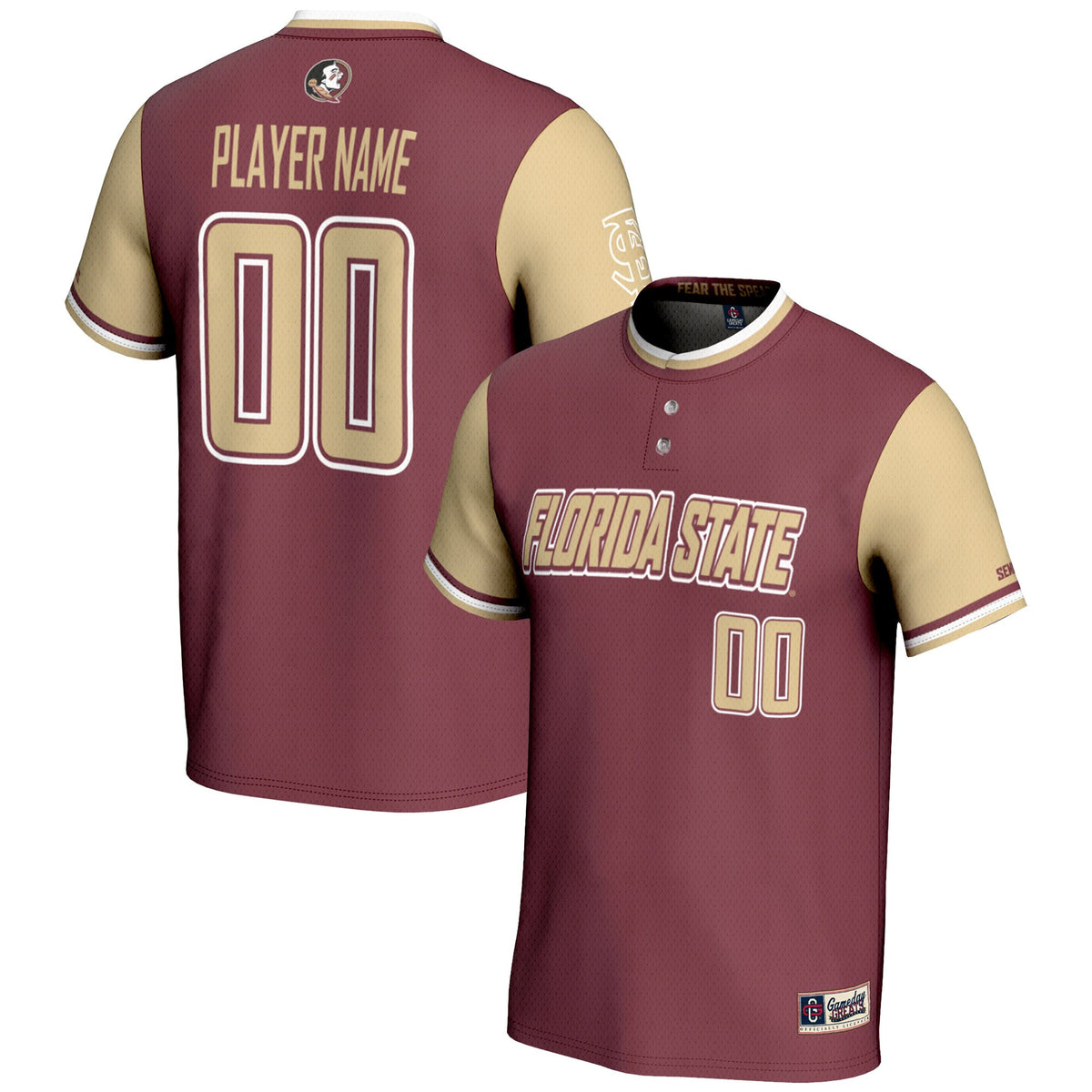 Softball Garnet Florida State Seminoles jersey