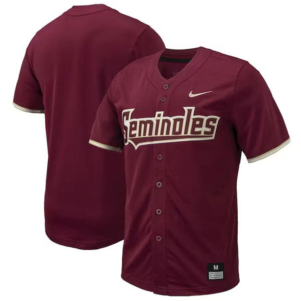 Garnet Full-Button Florida State Seminoles jersey