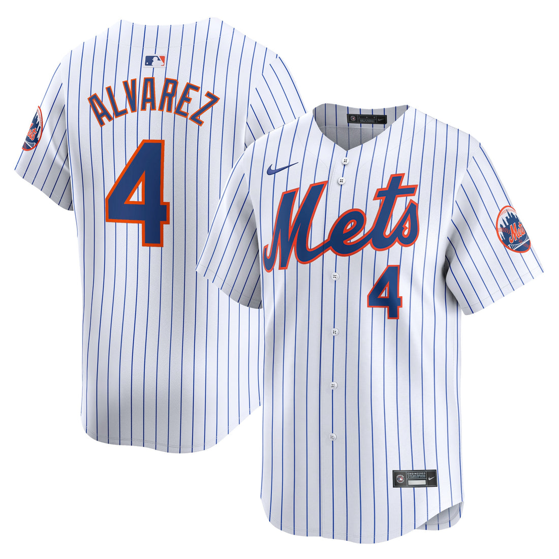 Francisco Alvarez New York Mets white Limited jersey