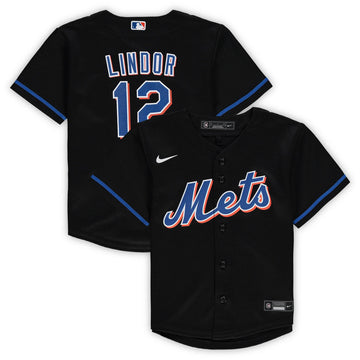 Francisco Lindor New York Mets black Alternate jersey