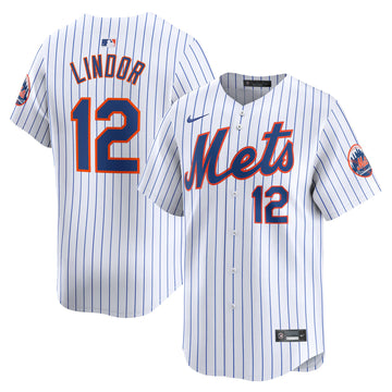 Francisco Lindor New York Mets white Limited jersey