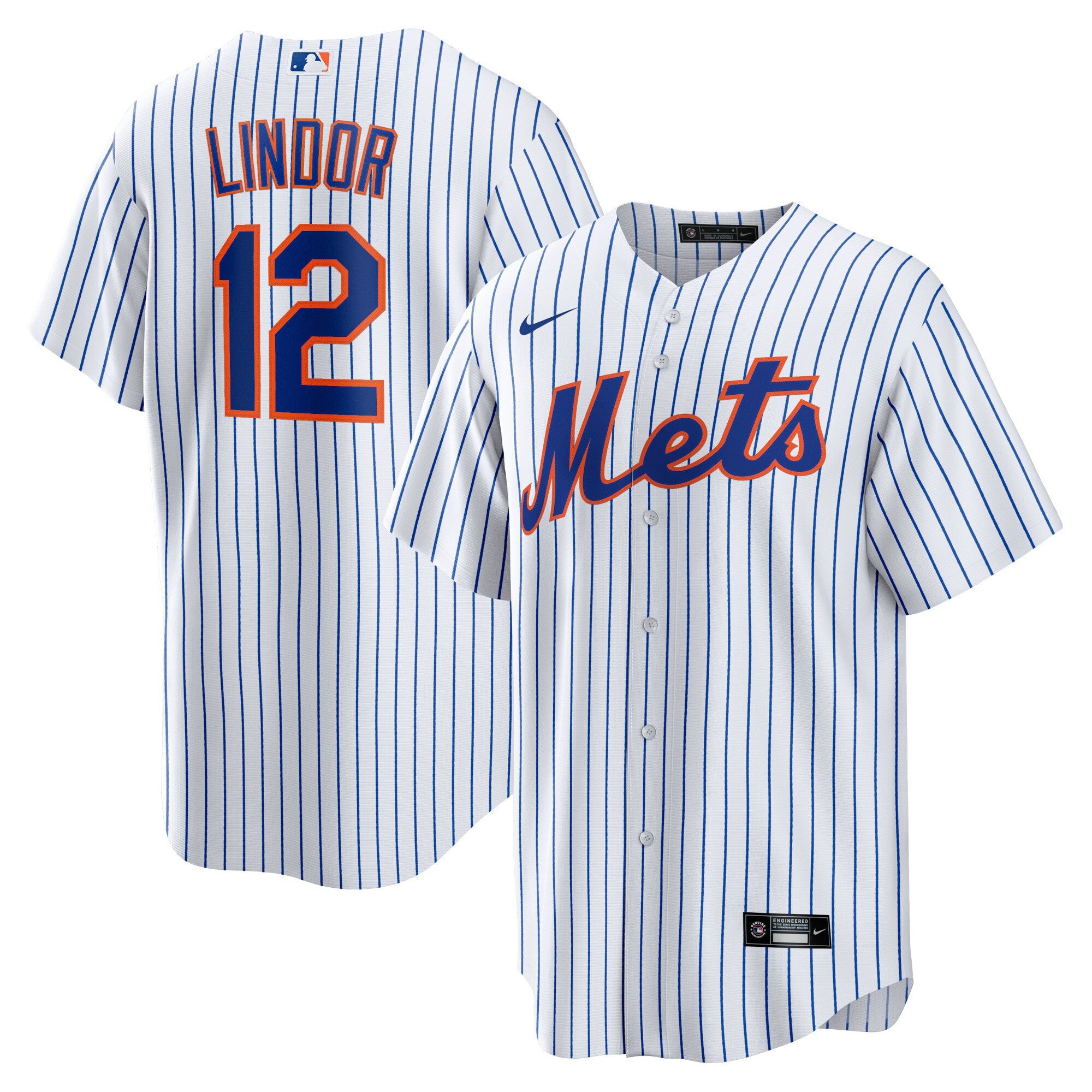 Francisco Lindor New York Mets white Home jersey