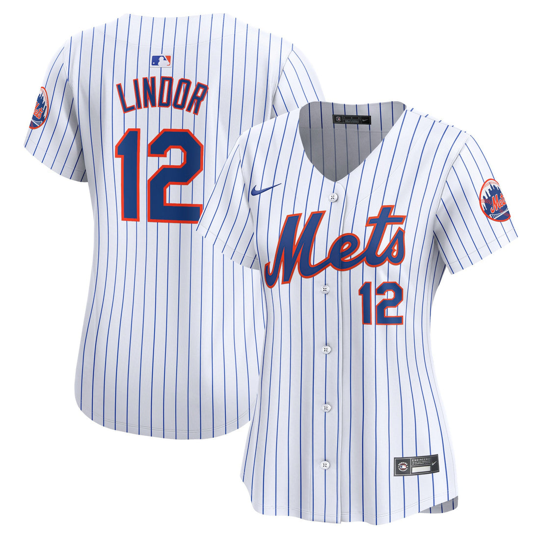 Francisco Lindor New York Mets white Limited jersey