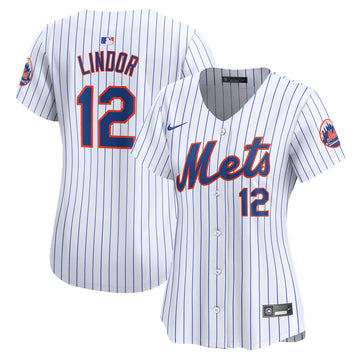 Francisco Lindor New York Mets white Limited jersey