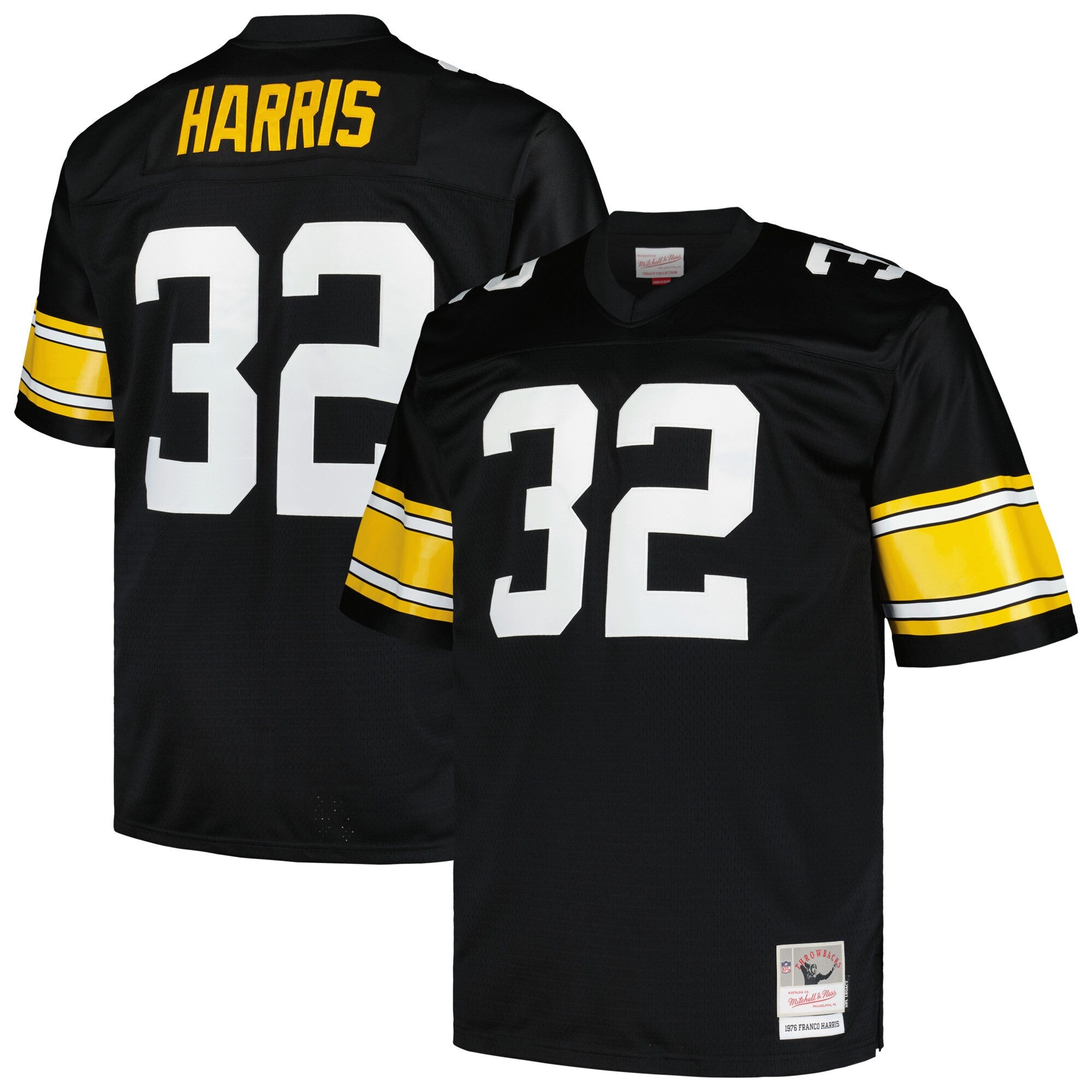 Franco Harris Pittsburgh Steelers black jersey