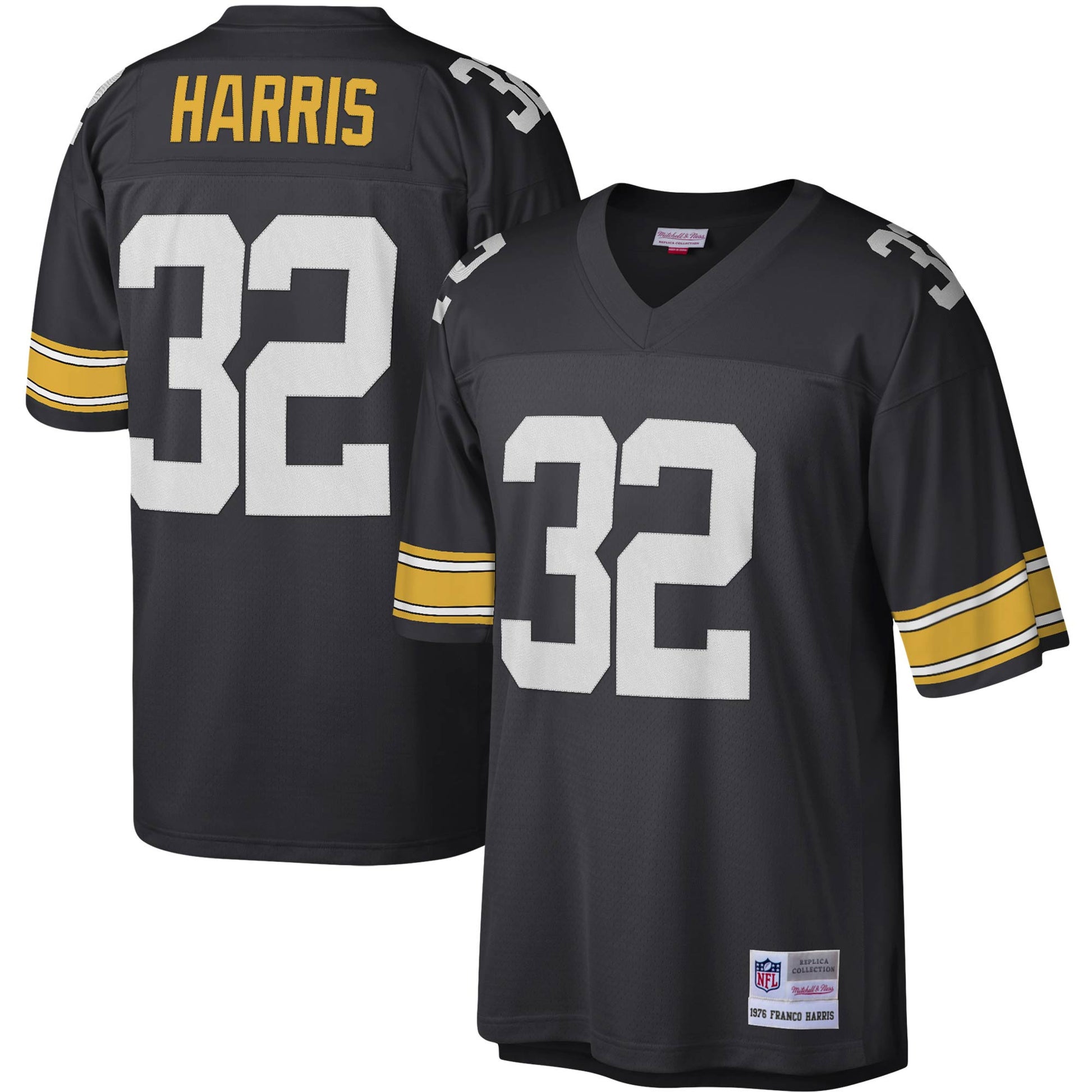 Franco Harris Pittsburgh Steelers black jersey
