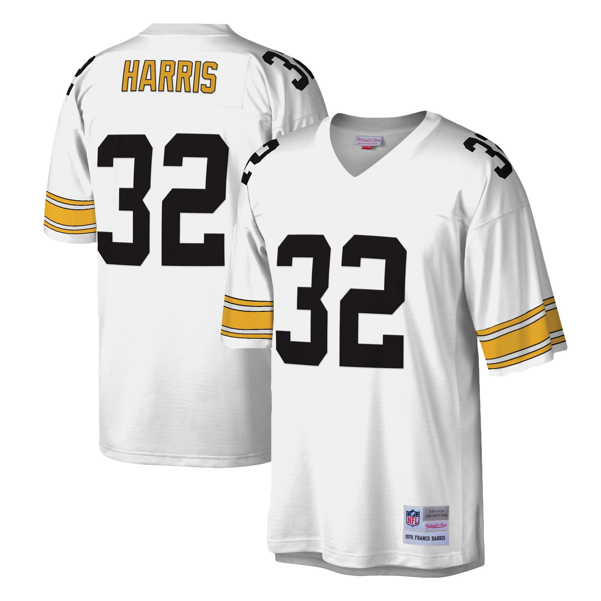 Franco Harris Pittsburgh Steelers white jersey