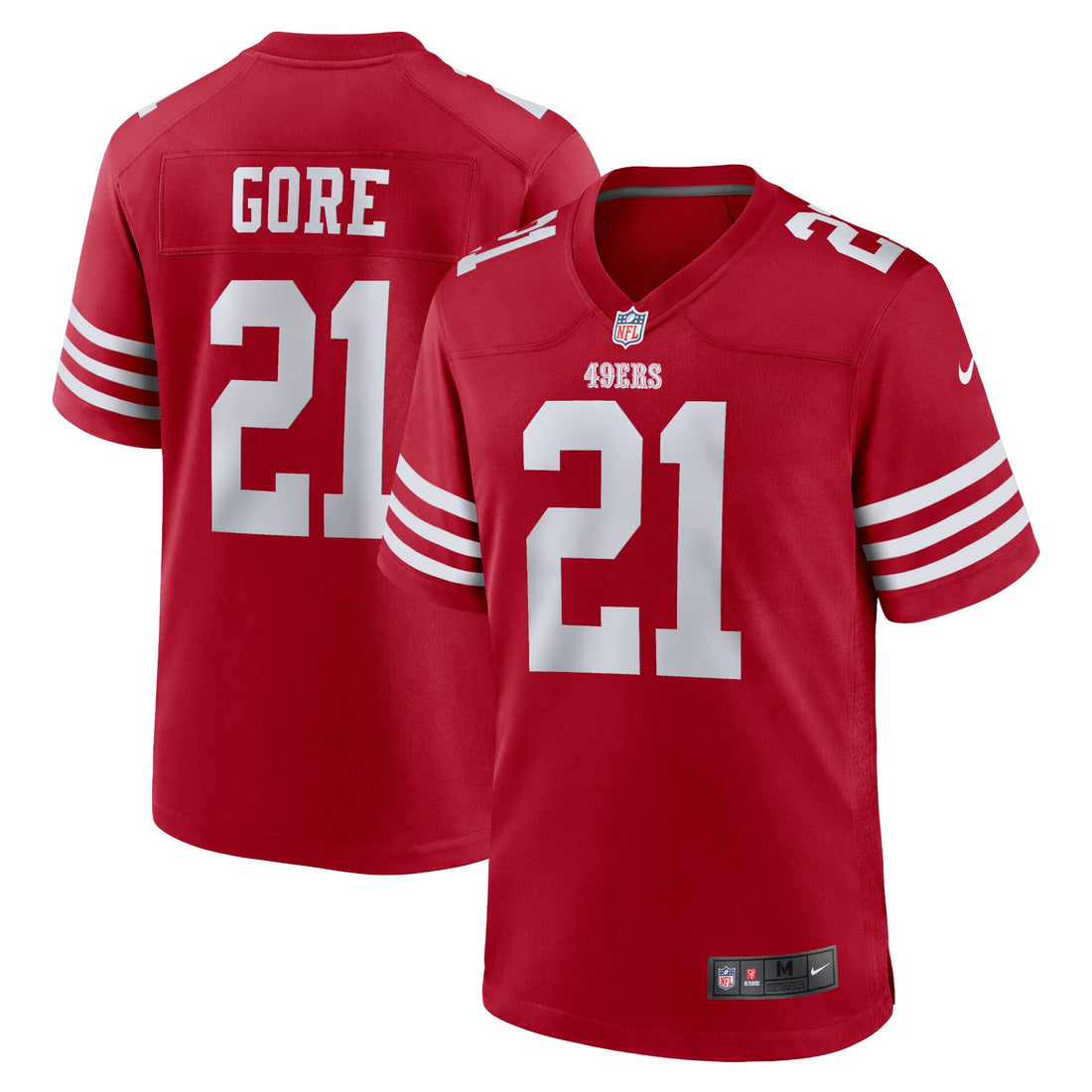 Frank Gore San Francisco 49ers scarlet jersey