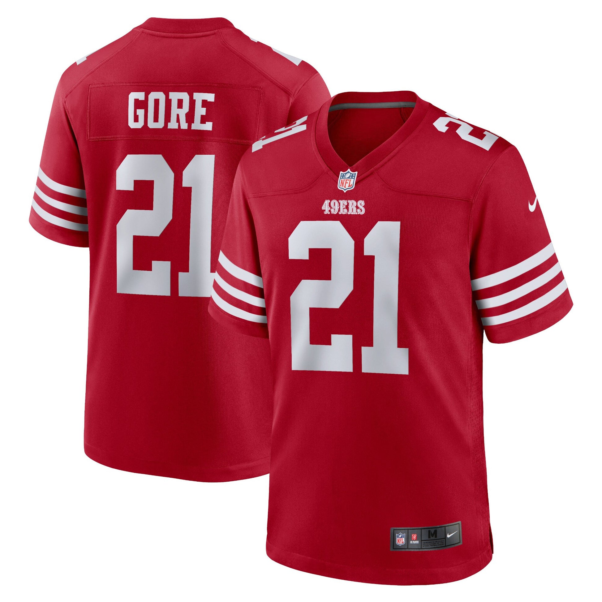 Frank Gore San Francisco 49ers scarlet jersey