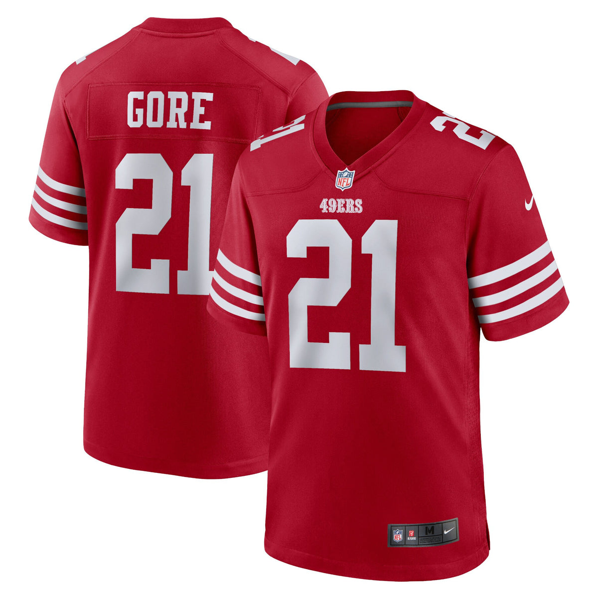 Frank Gore San Francisco 49ers scarlet jersey