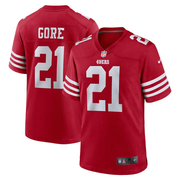 Frank Gore San Francisco 49ers scarlet jersey