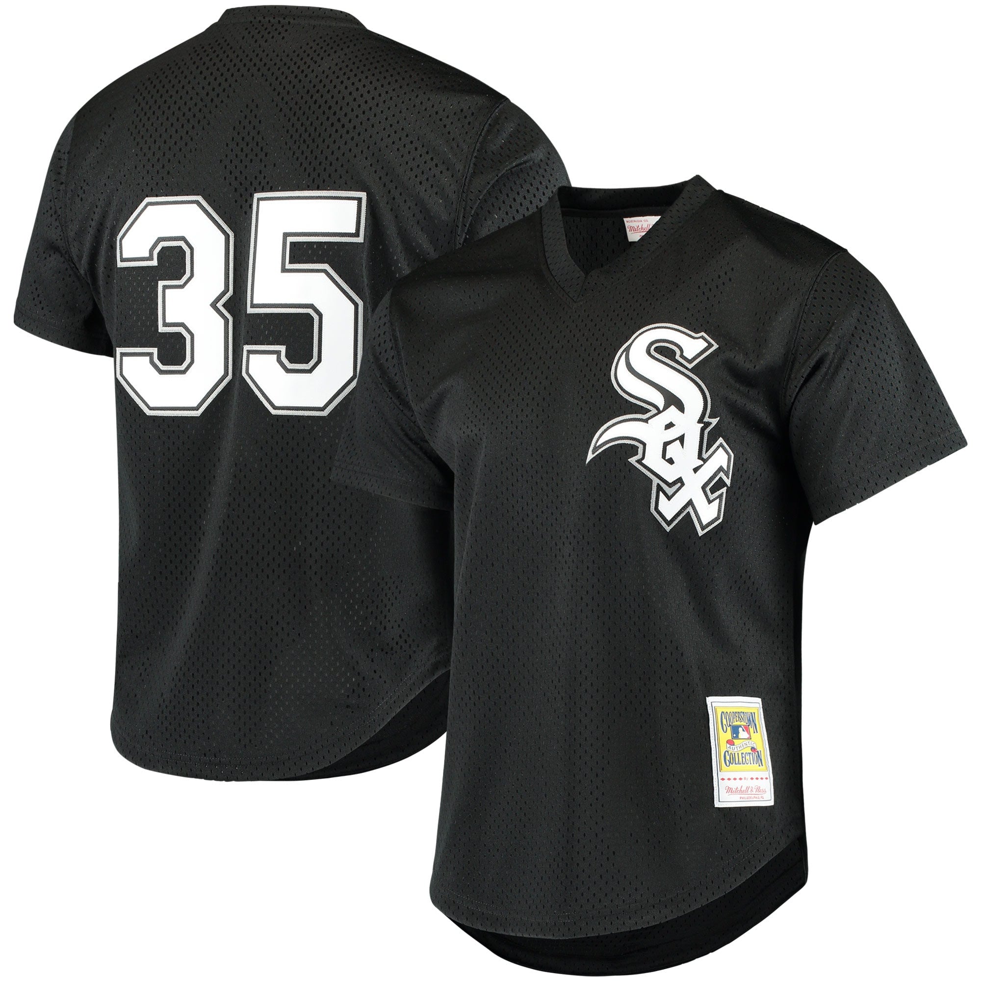 Frank Thomas Chicago White Sox black Cooperstown jersey