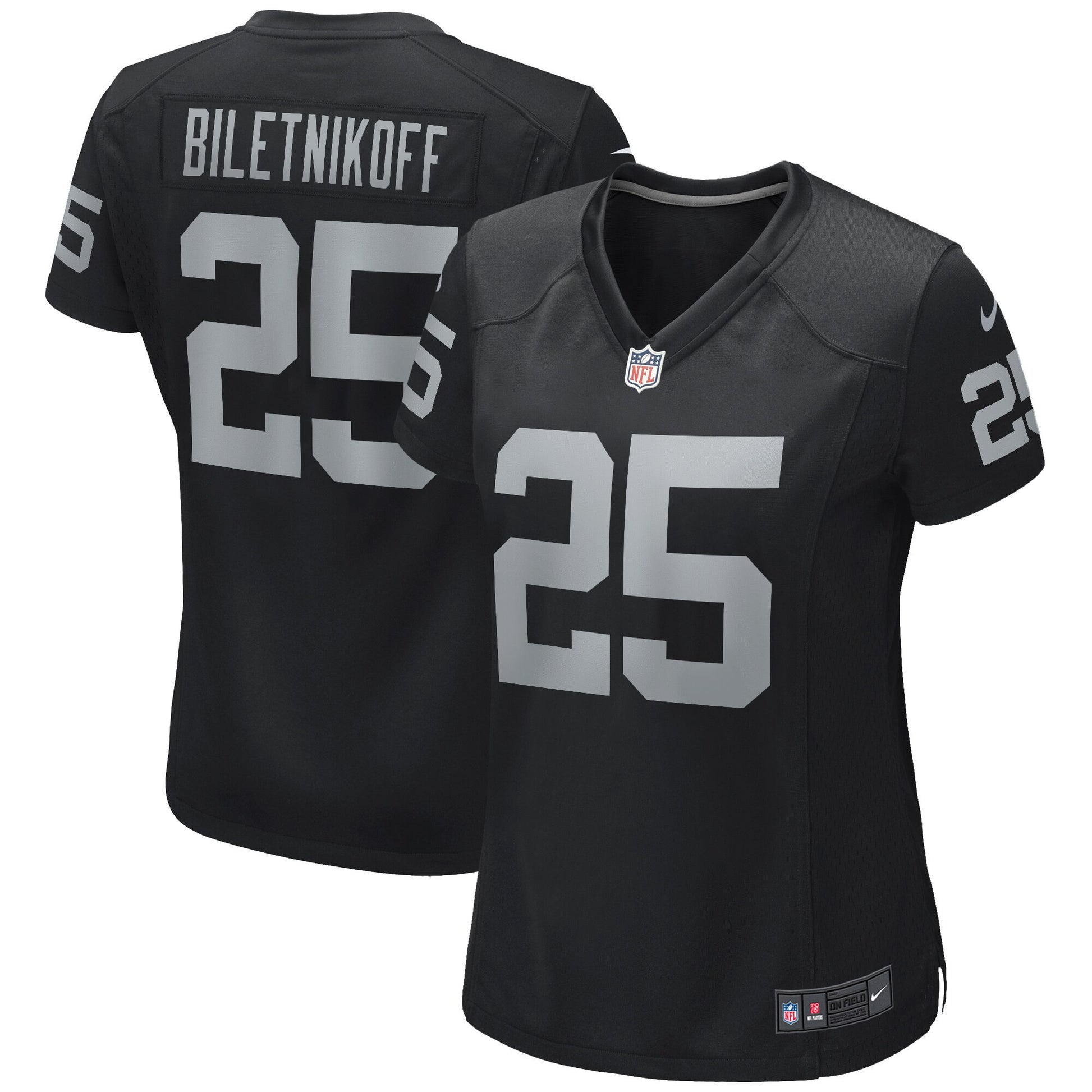 Fred Biletnikoff Las Vegas Raiders black Game jersey