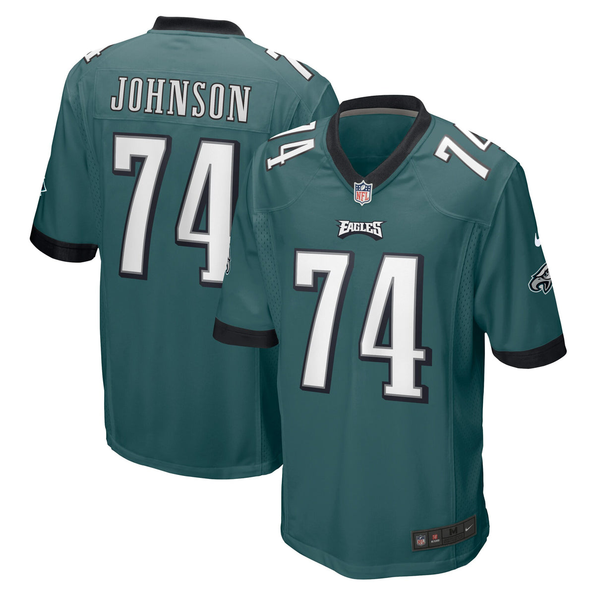 Fred Johnson Philadelphia Eagles green jersey