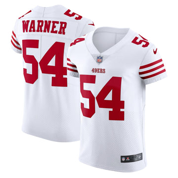 Fred Warner San Francisco 49ers white Vapor jersey