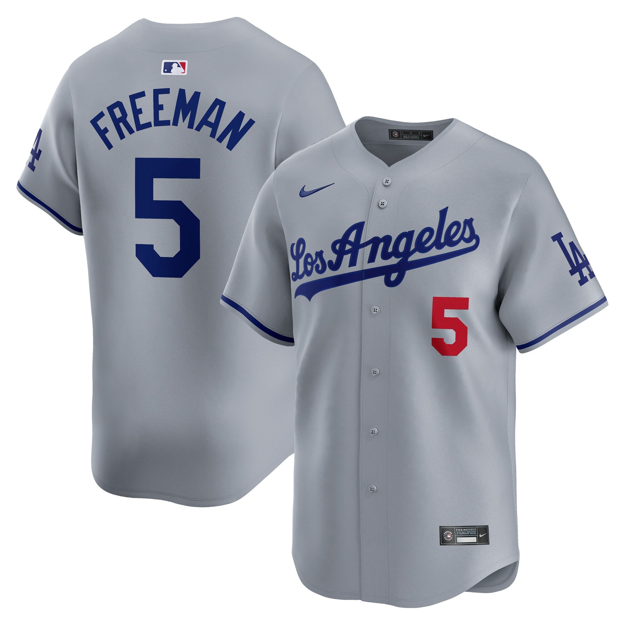 Freddie Freeman Los Angeles Dodgers gray Limited jersey
