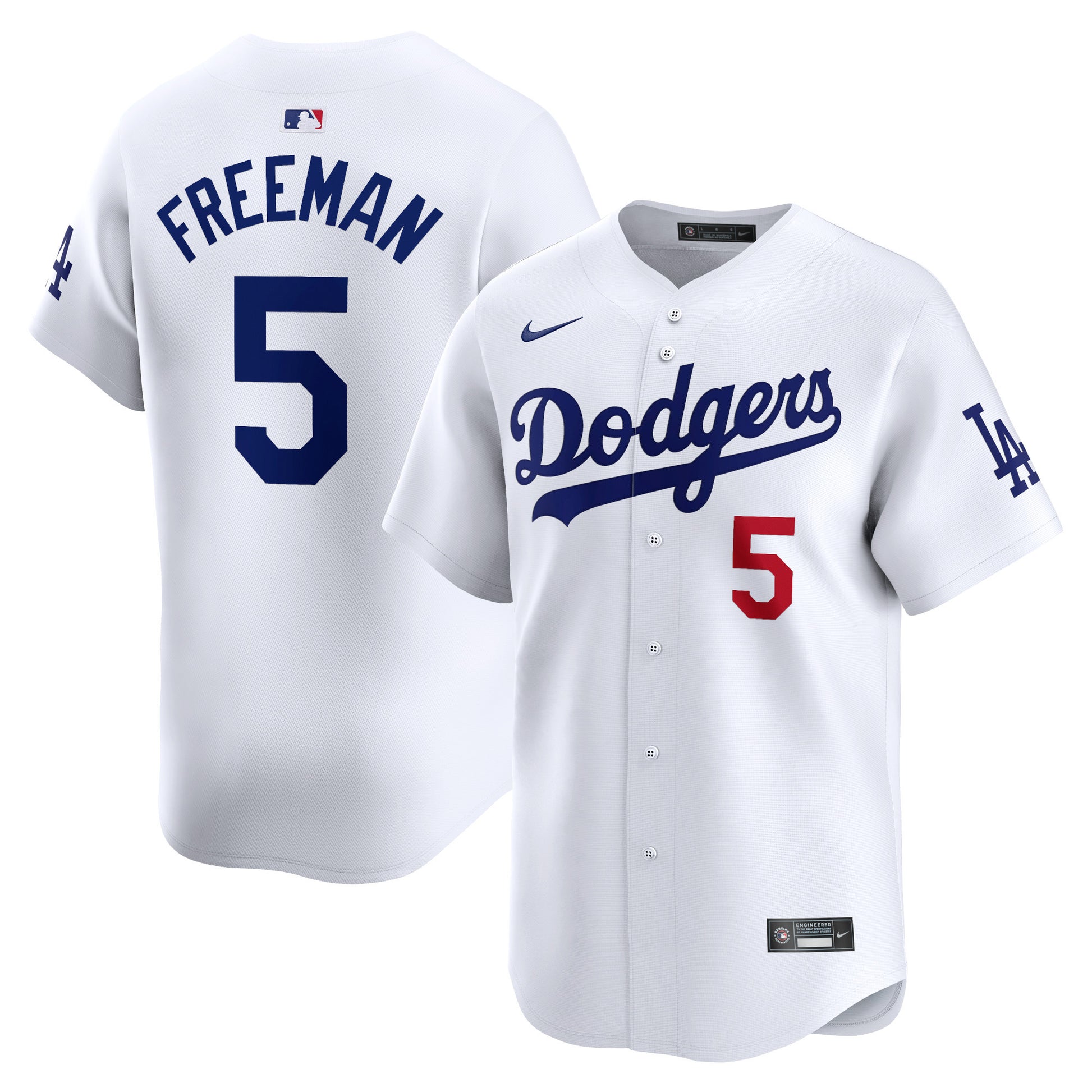 Freddie Freeman Los Angeles Dodgers white Limited jersey