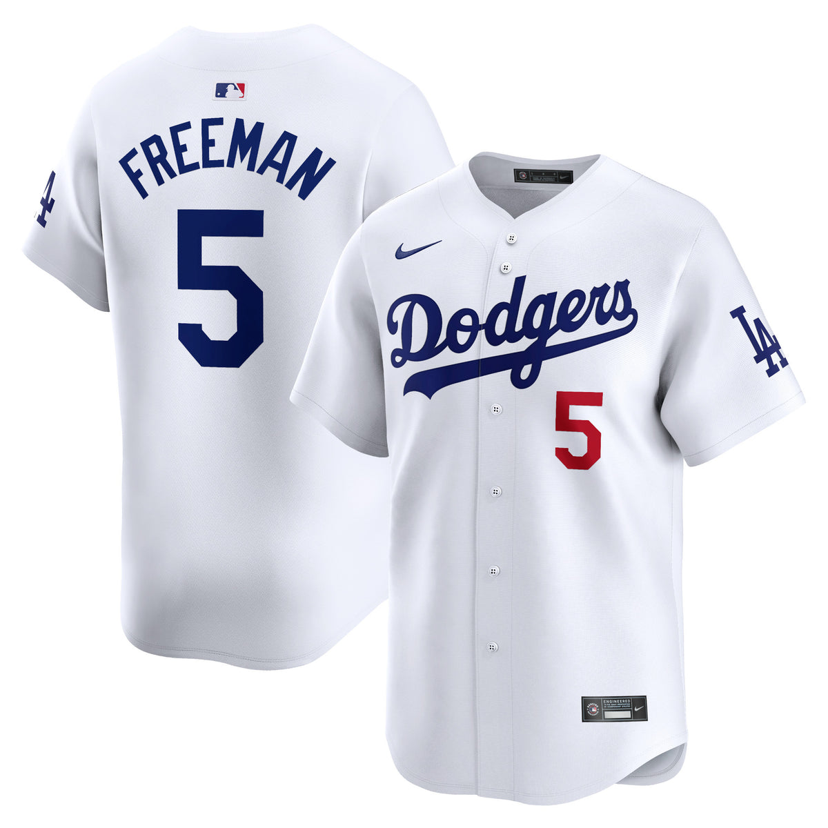 Freddie Freeman Los Angeles Dodgers white Limited jersey